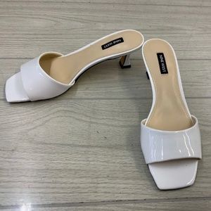 Nine West ISandals, Women's Size 8.5 M, White PatenNEW